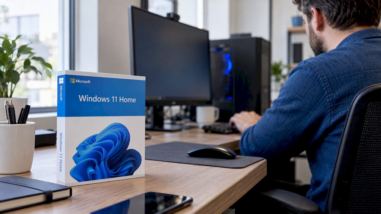 Licencia de Windows 11 con equipo informático