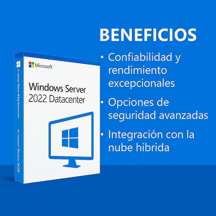 Windows Server 2022 Datacenter: licencia para virtualización avanzada